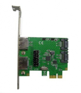 SATA- Speed Dragon EST10A-1  2x HDD (2x SATA-III, 2x eSATA, PCI-E x1)