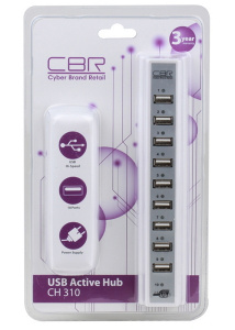  USB- CBR CH310, White - 