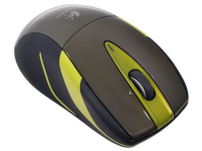   Logitech Wireless Mouse M525 Green-Black USB - 