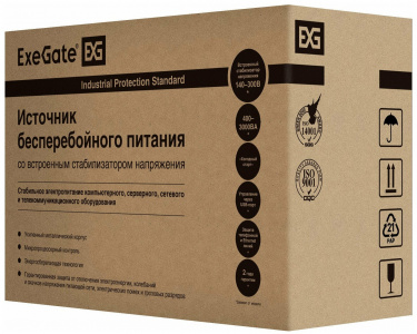 ���� ������ ��� ExeGate SpecialPro Exegate EP285603RUS UNB-600.LED.AVR.EURO 600VA/360W, LED, AVR, 2 ����������� ��������-�������� ������������