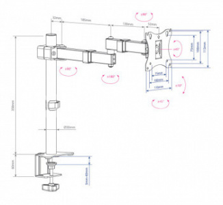    Arm Media LCD-T03 15"-32" black - 