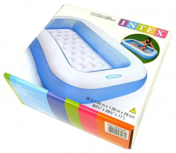 ���� ������ ������� �������� Intex Rectangular Baby 57403 (166�28 ��) ��������-�������� ������������
