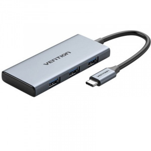 ���� ������ USB-��� Vention USB Type C 6 � 1 silver ��������-�������� ������������