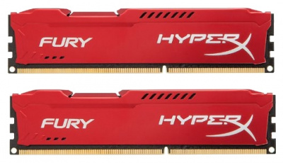   HyperX Fury HX318C10FRK2/16 (2x 8Gb, DDR3 DIMM, 1866 MHz, CL10), Red