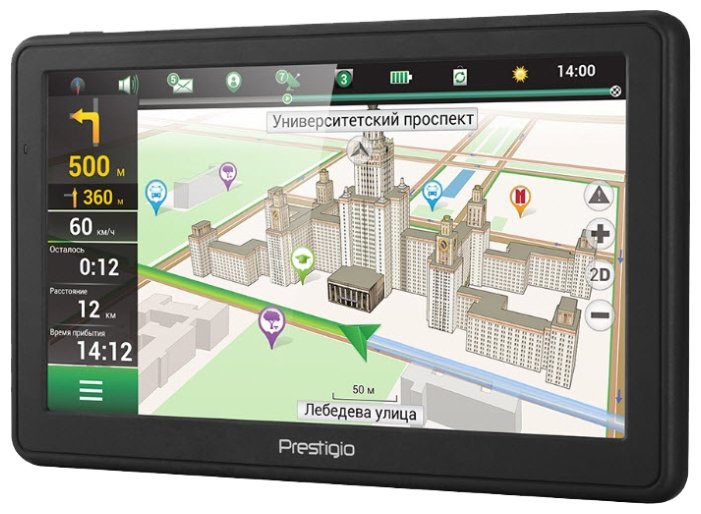 Карты для престижио навигатор GPS-навигатор Prestigio GeoVision 7059 Navitel экран 7 дюймов, LCD-цветной, 800x