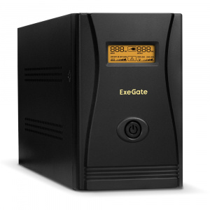 ���� ������ ���� �������������� ������� ExeGate EP285519RUS SpecialPro Smart LLB-2000.LCD.AVR.EURO.RJ.USB 2000VA/1200W, LCD, AVR, 4 ����������� black ��������-�������� ������������