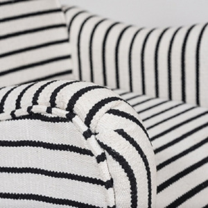  TetChair Secret De Maison Sondrio, black/white stripes