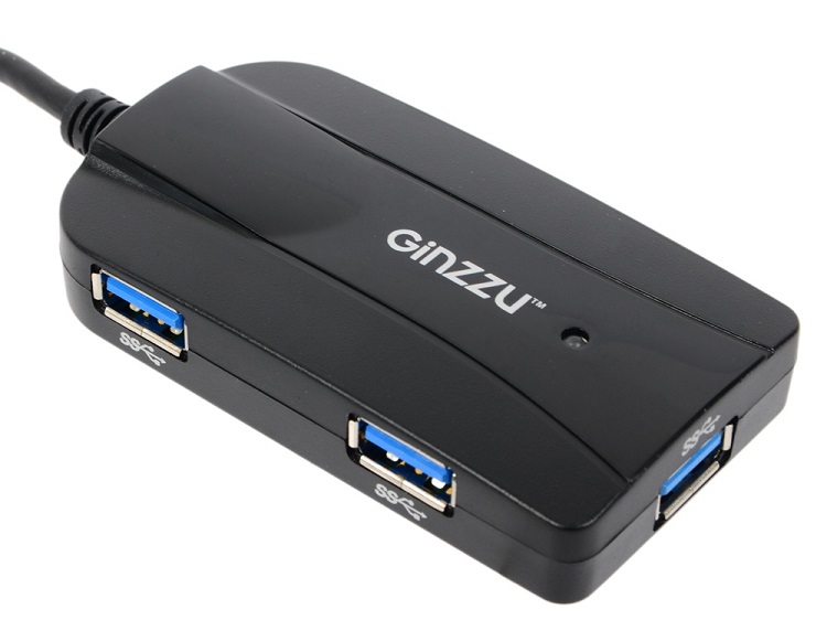 Картридер Ginzzu GR-317UB black картридер; внешний; USB 3.0 • Типы карт ...