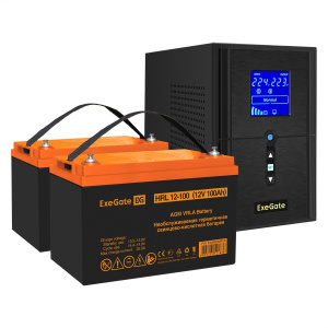 ���� ������ ��� ExeGate EX295987RUS + ������� 100A� EX285656RUS 2�� SineTower SZ-1000.LCD.AVR.2SH.1C13 ��������-�������� ������������