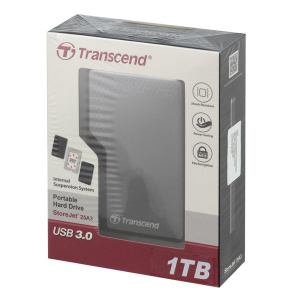      Transcend StoreJet 25A3K 2.5" 1Tb TS1TSJ25A3K black - 