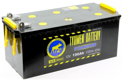 ���� �������������� ������� TYUMEN BATTERY ������ standard 6�� -190 ����.���� TNS190(4.1), ������ ��������-�������� ������������
