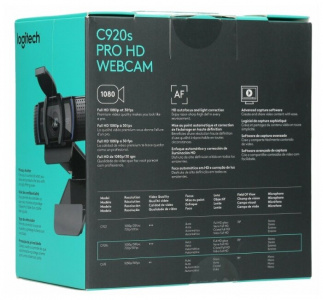   - Logitech C920s Webcam - 