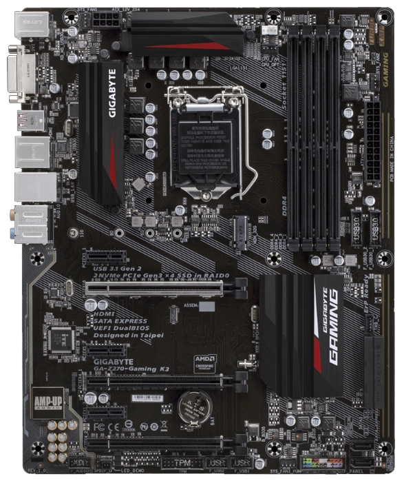 Материнская плата Gigabyte GA-Z270-Gaming K3 (rev. 1.0) ATX, чипсет ...