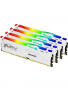   Kingston 64GB 6000MT/s DDR5 CL40 DIMM (Kit of 4) FURY Beast White RGB XMP 