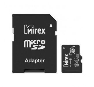 ���� ������ ����� ������ Mirex 64GB MicroSDXC 13613-AD10SD64 ��������-�������� ������������