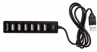   USB- Buro BU-HUB7-1.0-U2.0 black - 