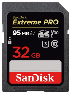     SanDisk Extreme Pro SDHC UHS Class 3 V30 95MB/s 32GB - 