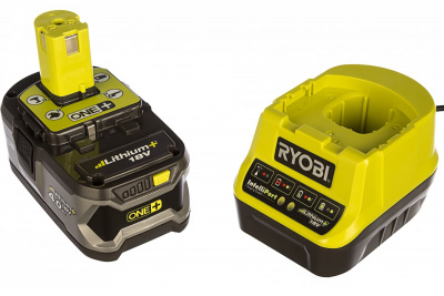 ����� Ryobi ONE+ Li-Ion ����������� 4.0A� + �������� ���������� RC18120, RC18120-140