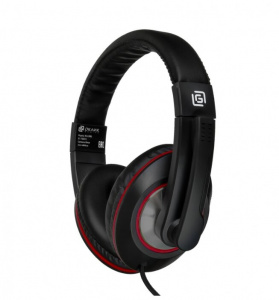    Oklick HS-L390G (JD-728S), black/red - 