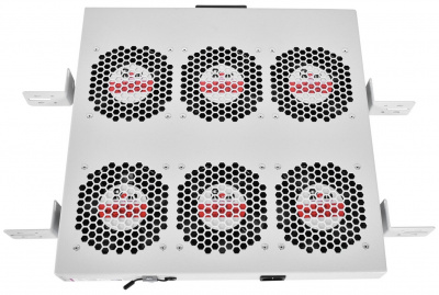 ������ Rem 19"" 1U, 6 ������������, �����. ������� 390-750 �� � ������������ R-FAN-6K-1U/ grey