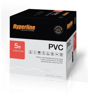   Hyperline (FUTP4-C5E-S24-IN-PVC-GY-305) 305 