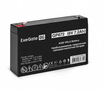     ExeGate EP234536RUS GP 672/EXG672 (6V 7.2Ah) - 