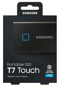   SSD-  Samsung Portable SSD T7 Touch 2Tb Black - 