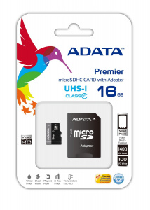     ADATA Premier microSDHC 16GB UHS-I + SD- - 