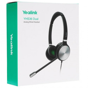 ���� ������ ��������� ��������� Yealink YHS36 Dual, black ��������-�������� ������������