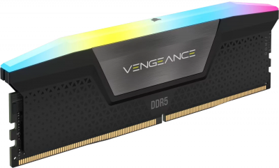 ����������� ������ CORSAIR Vengeance RGB 128GB (2 x 64GB) 288-Pin PC RAM DDR5 6400 (PC5 51200) ������