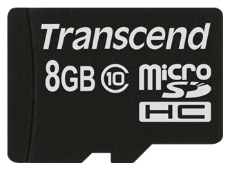 ���� ������ ����� ������ Transcend microSDHC 8Gb ��������-�������� ������������