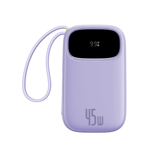 USB-����������� Baseus EnerFill FC31 Qpow 3 Digital Display with USB-C+iP Cables �����