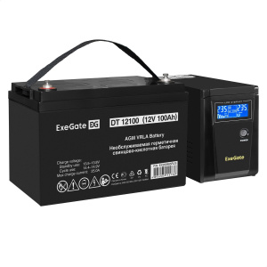 ���� ������ ��� EX295986RUS + ������� 100A� EX282985RUS ExeGate SineTower SZ-600.LCD.AVR.1SH ��������-�������� ������������