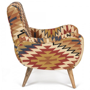  TetChair Secret De Maison Sondrio Burgandy/Brown Kilim