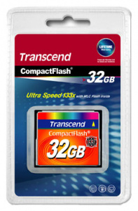 ���� ������ ����� ������ Transcend TS32GCF133 32GB ��������-�������� ������������