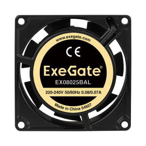 ��������� ���������� ExeGate EX08025BAL 80x80x25 ��, EX288997RUS