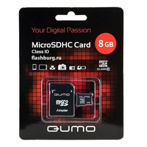     Qumo microSDHC 8Gb + SD- - 