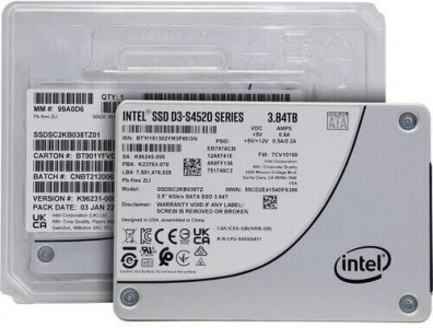 SSD-���������� Intel SATA III 3.84TB SSDSC2KB038TZ01 D3-S4520