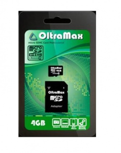     OLTRAMAX MicroSDHC 4GB Class4 +  SD - 