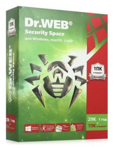 ��������� Dr.Web Security Space 2 �� �� 1 ��� BHW-B-12M-2-A3