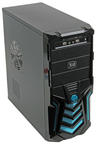    3Cott 3C-ATX110GB 500W, Black/Blue