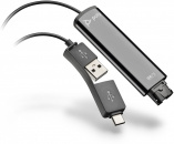 USB- Plantronics DA75, USB-A & USB-C TO QUICK DISCONNECT, NO BUTTONS