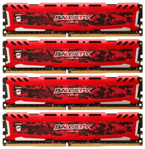   Crucial Ballistix BLS4K16G4D30AESE 4x16Gb