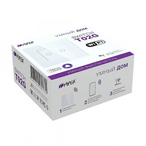  HIPER IoT Switch T02G (Wi-Fi ), 2 , white