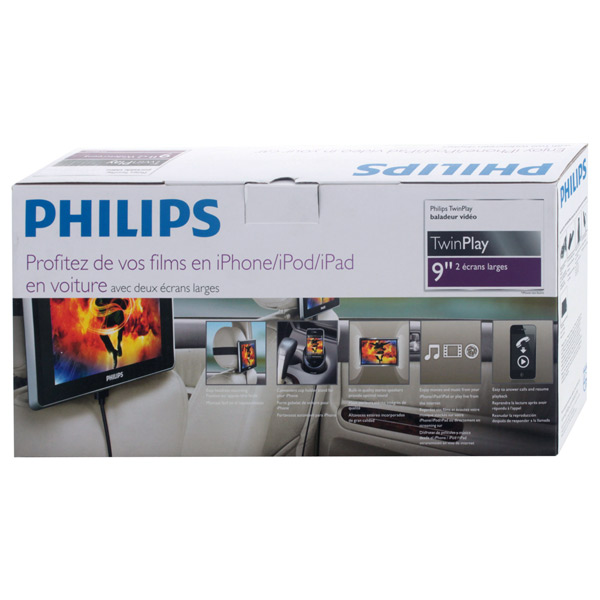 Автомагнитола Philips PV9002I/12 (2 x 9'', 640x220) 9", 16:9, 640x220