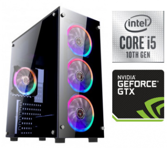 ��������� ���� TopComp AK 121970439 Intel Core i5 10400f/H510/16/HDD 2000/NVIDIA GeForce GTX 1650 4 gb/��� ��/black