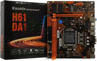   Esonic H61DA Soc-1155 H61 DDR3 mATX AC97 5ch. HDMI