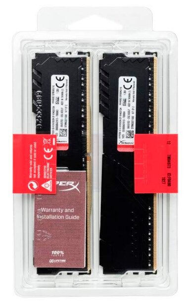 Оперативная память HyperX Fury HX424C15FB3K2/8 DDR4 8192Mb 2400MHz DDR4, 8  Гб (2400 МГц), модулей 2 • DIMM
