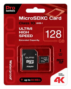     Qumo MicroSDXC 64Gb class10 UHS-I + SD  - 