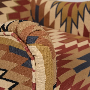  TetChair Secret De Maison Sondrio Burgandy/Brown Kilim